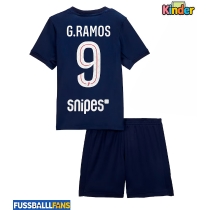Paris Saint-Germain Goncalo Ramos #9 Heimtrikotsatz Kinder 2025-26 Kurzarm (+ Kurze Hosen)